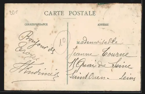 AK Troyes, Char du Bâtiment lors de la 1ère Fête de la Bonnerie, 12 septembre 1909