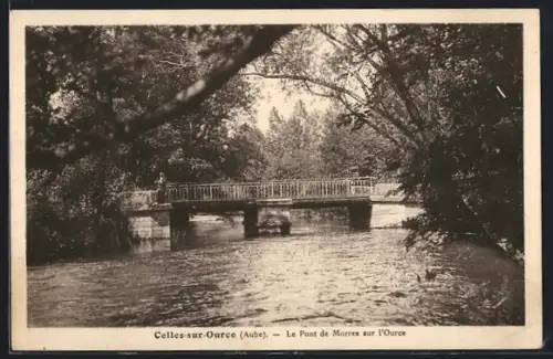 AK Celles-sur-Ource /Aube, Le Pont de Mores sur l`Ource