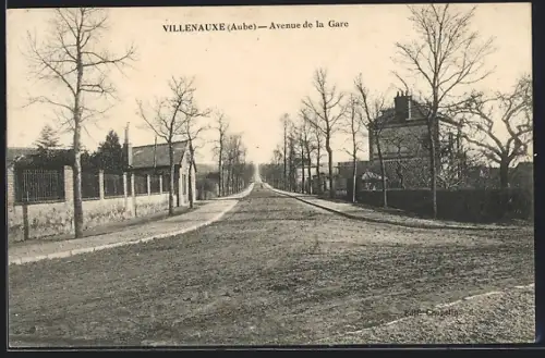 AK Villenauxe /Aube, Avenue de la Gare