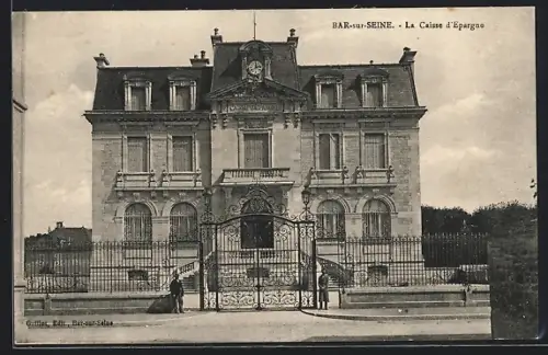AK Bar-sur-Seine, La Caisse d`Épargne