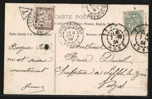 AK Troyes, Musée, Pavillon Andiffred