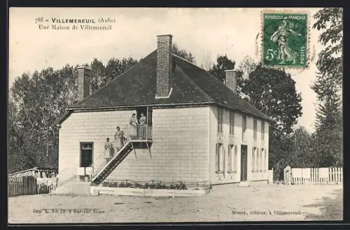 AK Villemereuil /Aube, Une Maison de Villemereuil