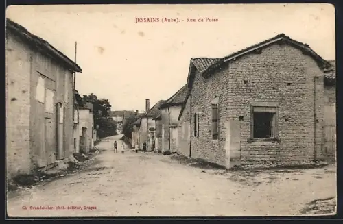 AK Jessains /Aube, Rue de Poire