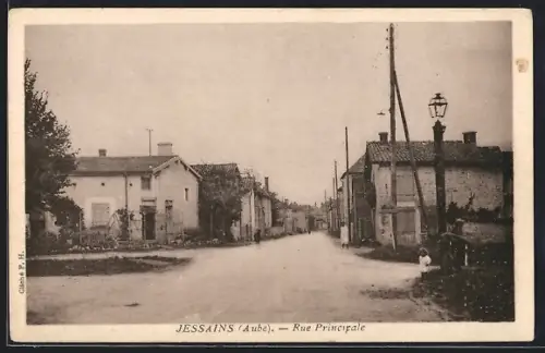 AK Jessains /Aube, Rue Principale