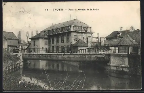 AK Troyes, Pont et Moulin de la Pielle