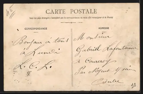 AK Rigny-la-Nonneuse /Aube, Inauguration du monument à la mémoire du Lieutenant-Aviateur de Grailly, 1913