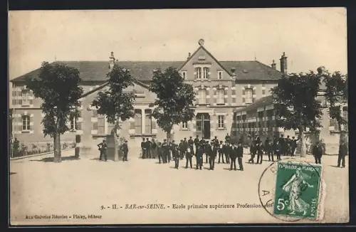 AK Bar-sur-Seine, École primaire supérieure professionnelle