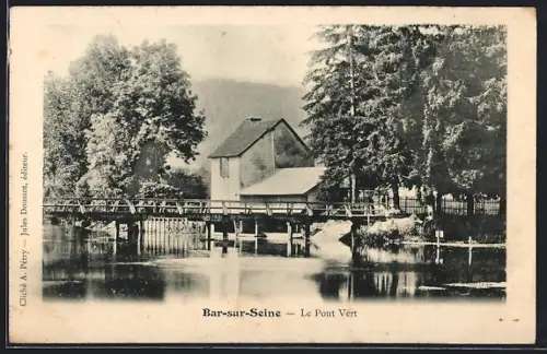 AK Bar-sur-Seine, Le Pont Vert