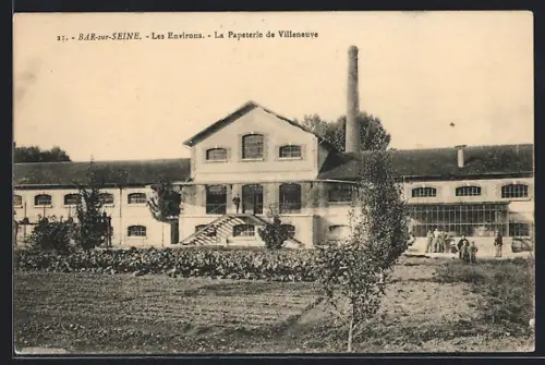 AK Villeneuve /Bar-sur-Seine, La Papeterie de Villeneuve