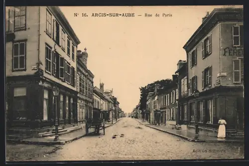 AK Arcis-sur-Aube, Rue de Paris