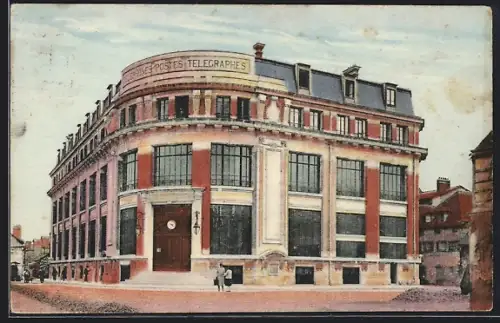 AK Troyes /Aube, L`Hôtel des Postes, oeuvre de l`architecte F. Ballet