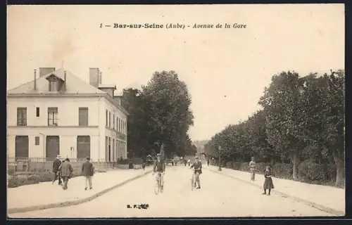 AK Bar-sur-Seine /Aube, Avenue de la Gare