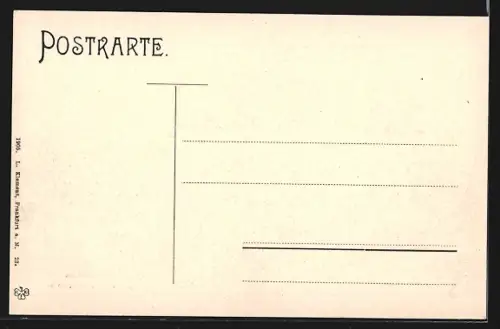 AK Darmstadt, Strassenpartie in der Künstlercolonie