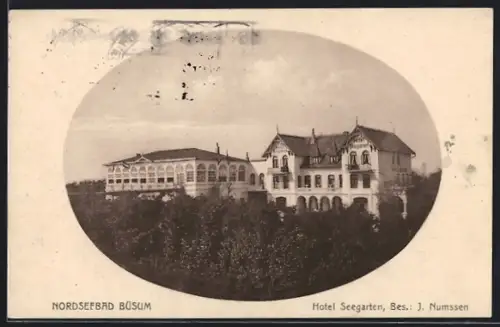 AK Büsum /Nordsee, Hotel Seegarten J. Numssen
