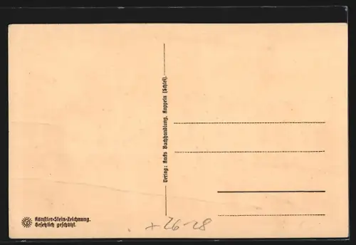 Steindruck-AK Steinberghaff /Angeln, Forsthaus Waldlust