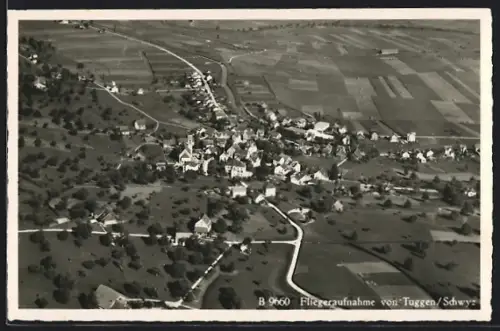 AK Tuggen /Schwyz, Gesamtansicht vom Flugzeug aus