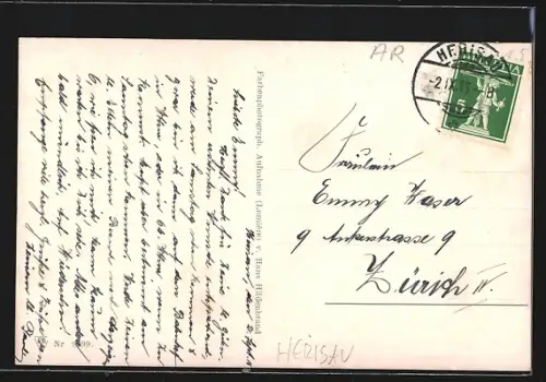 Künstler-AK Erpaco-Kunstverlag Nr. 8 /6: Strassenpartie mit Heidehäusern