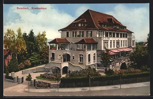 AK Rorschach, Blick auf das Krankenhaus