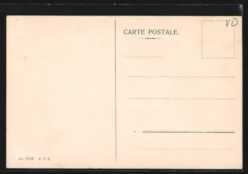 AK Panex, Zwei Häuser mit Bergblick im Frühling