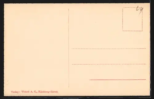 AK Weggis, Ortsansicht gegen Pilatus