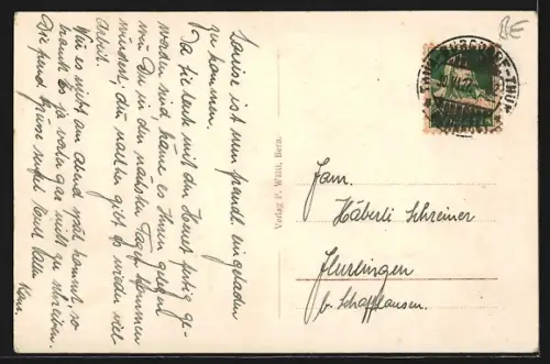 AK Lützelflüh, Totalansicht aus der Vogelschau