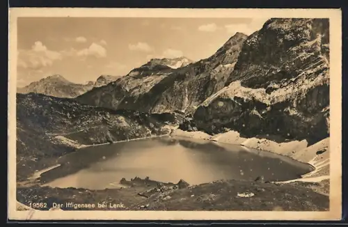 AK Lenk, Der Iffigensee aus der Vogelschau