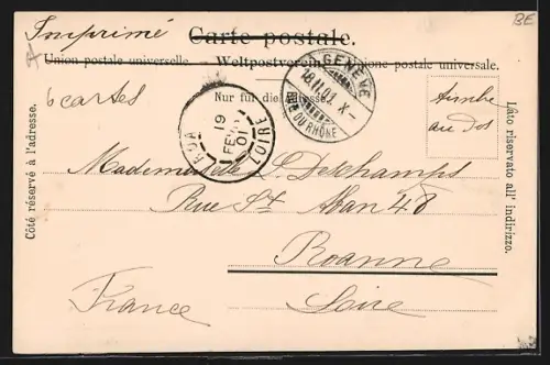 AK Lauterbrunnen, Teilansicht mit Staubbach