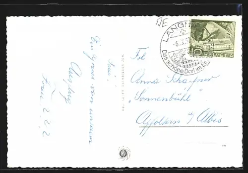 AK Langnau i. E., Totalansicht aus der Vogelschau