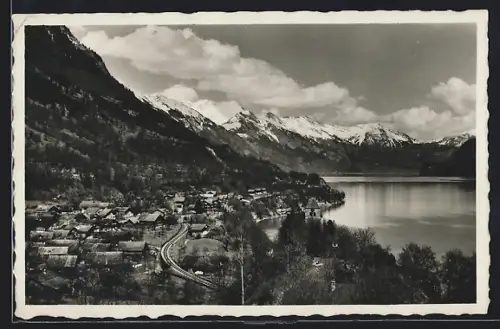 AK Ringgenberg am Brienzersee, Totalansicht mit See u. Rothorn