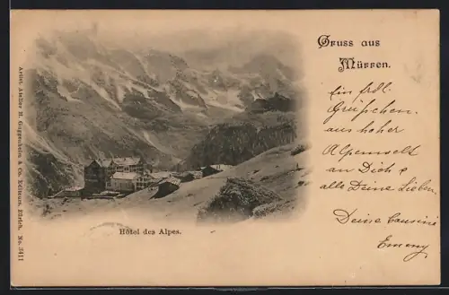 AK Mürren, Hotel des Alpes