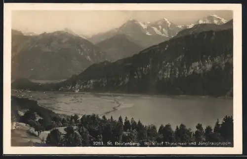 AK St. Beatenberg, Thunersee und Jungfrauengruppe