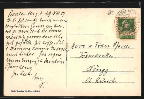 AK St. Beatenberg, Thunersee und Jungfrauengruppe