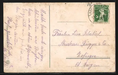 AK Adelboden, Le Nevada Palace Hotel, Gesamtansicht mit Umgebung