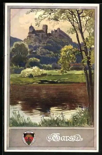 AK Deutscher Schulverein Nr. 180: Gars am Kamp, Blick zum Schloss