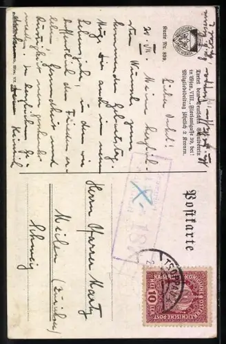 AK Deutscher Schulverein Nr. 839: Edelweiss für unsere Kaiserjäger, Damen in Trachten