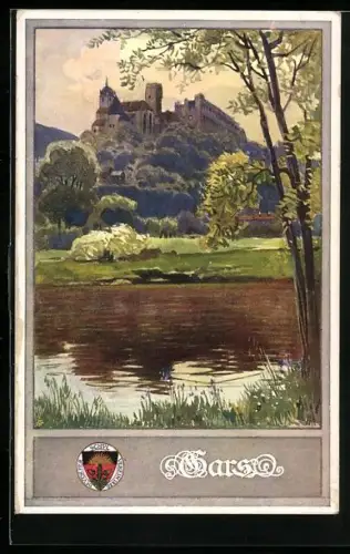 AK Deutscher Schulverein Nr. 180: Gars am Kamp, Blick zum Schloss