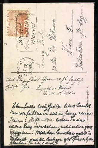 AK Deutscher Schulverein Nr. 886: Märchenwald mit flatternden Schmetterling