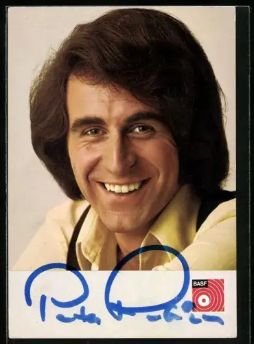 AK Musiker Peter Rubin im Porträt mit Autograph