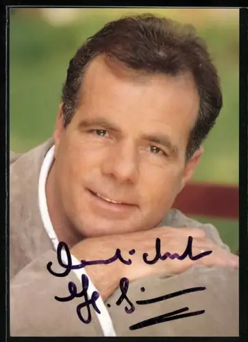 AK Musiker Heintje Simons in Kamera blickend, Autograph