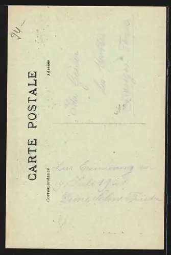 AK Goumois, Ortsansicht aus der Vogelschau