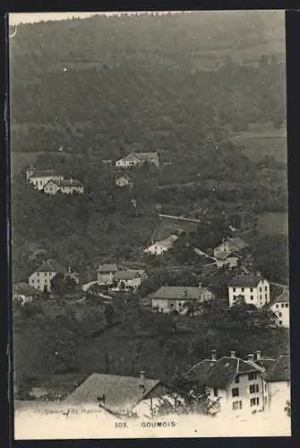 AK Goumois, Totalansicht aus der Vogelschau