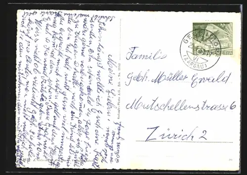 AK Gebenstorf /Aarg., Gesamtansicht, Fliegeraufnahme