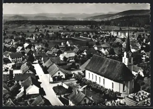 AK Fislisbach, Gesamtansicht mit Kirche