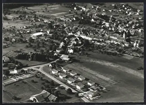 AK Mellingen, Fliegeraufnahme vom Ort