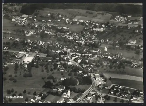 AK Mellingen, Flugaufnahme des Ortes