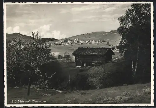 AK Obersaxen, Meierhof und Ort mit Umgebung