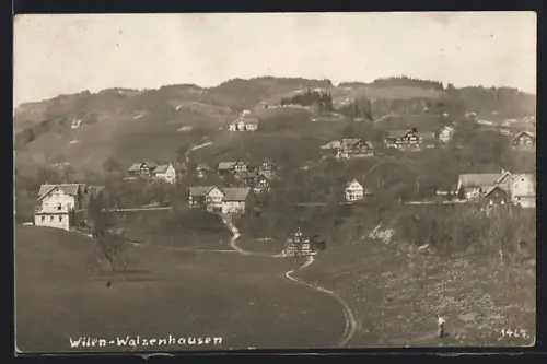 AK Wilen-Walzenhausen, Totalansicht aus der Vogelschau