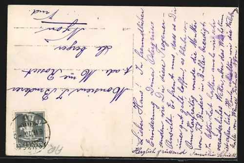 AK Trogen, Ortsansicht mit Kirche aus der Vogelschau