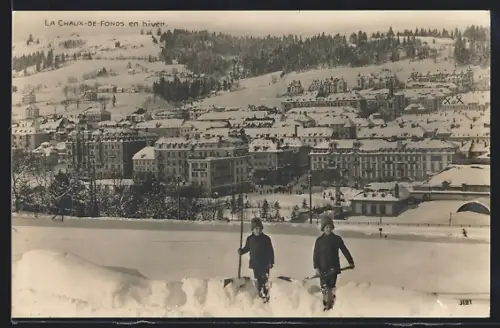 AK La Chaux-de-Fonds, La Chaux-de-Fonds en hiver