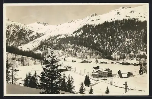 AK Laret, Ortsansicht mit Pension Landhaus